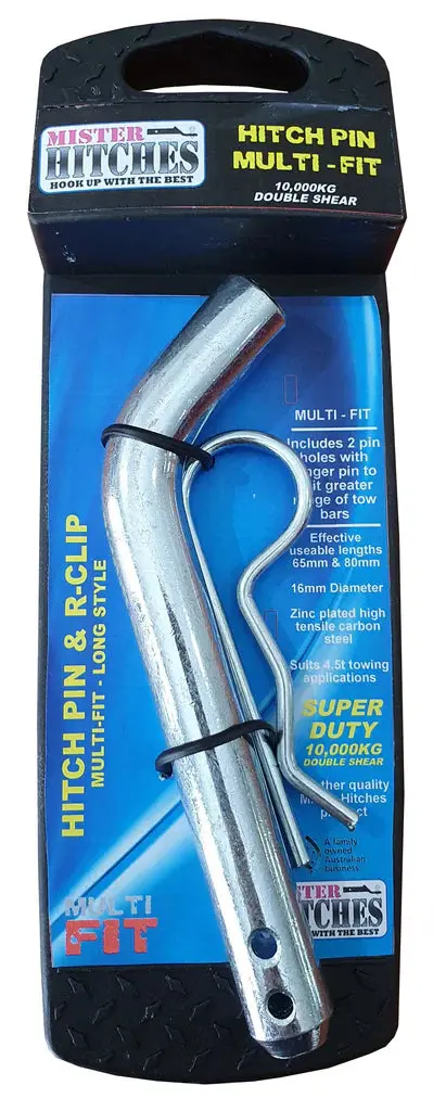 Mister Hitches Hitch Pin & Clip (Long Style 2 Hole) 1