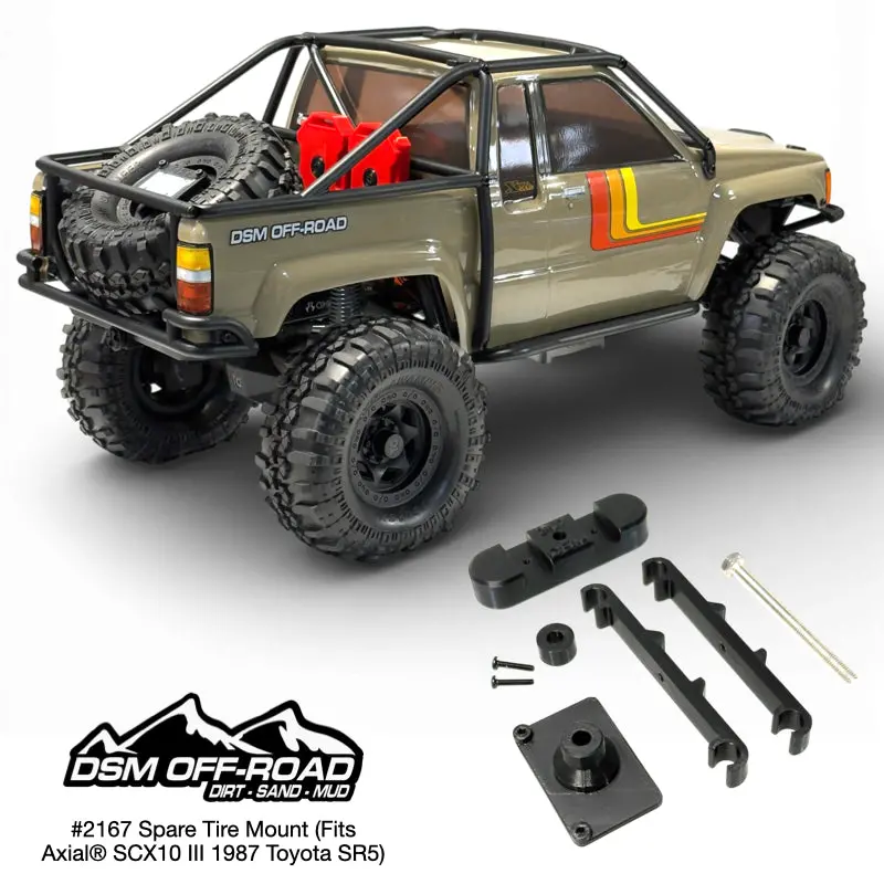 Spare Tire Mount - Fits Axial® Scx10 Iii 1987 Toyota Sr5 1