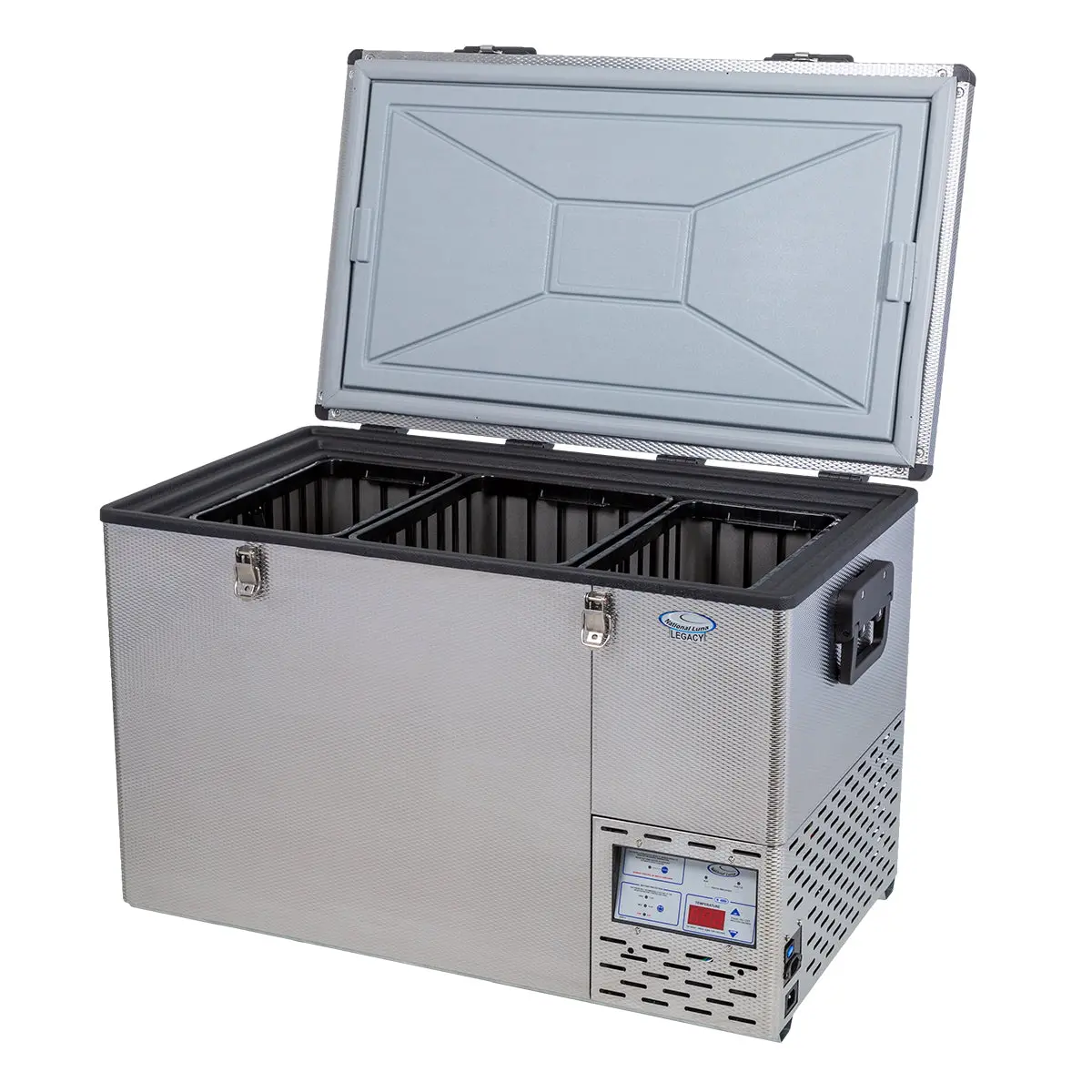 Nl 80L Legacy Single Bin, Single Door Stainless Steel Fridge Freezer 1