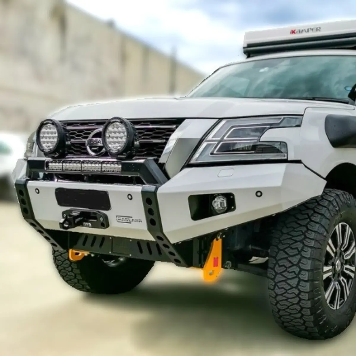 S5 Y62 Nissan Patrol Low Line (Winter) Bull Bar 1