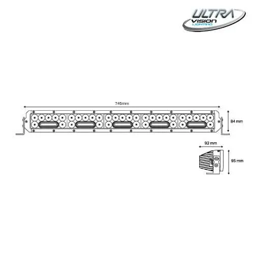 Nitro Maxx 255W 30″ Led Light Bar | Ultra Vision Lighting 4