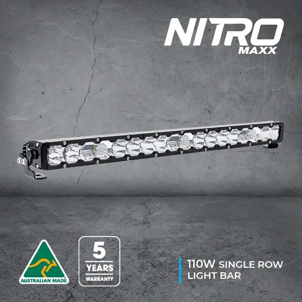 Nitro Maxx 110W 27″ Single Row Light Bar | Ultra Vision Lighting 1