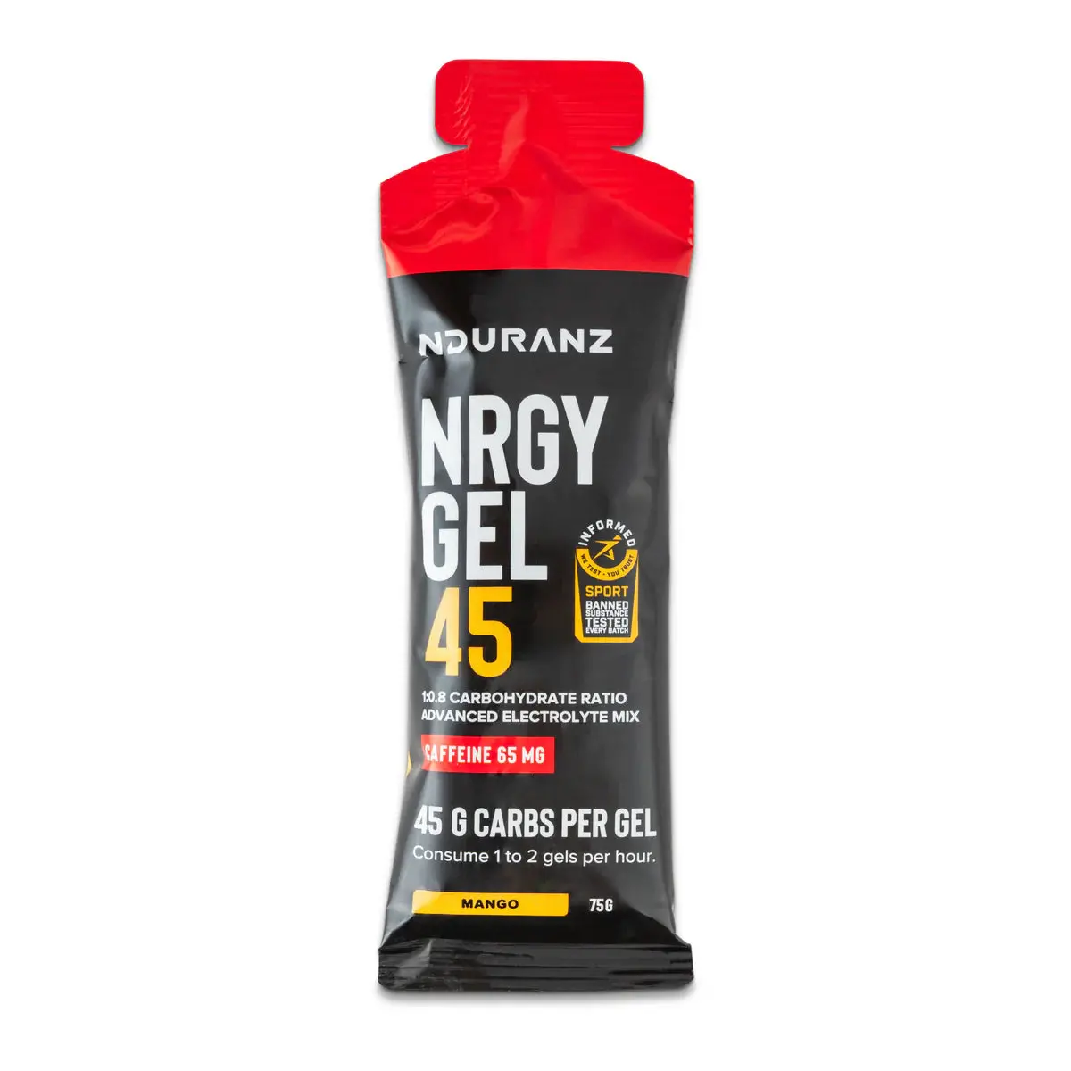 Nduranz Nrgy Gel 45 With Caffeine (65Mg) Mango 1
