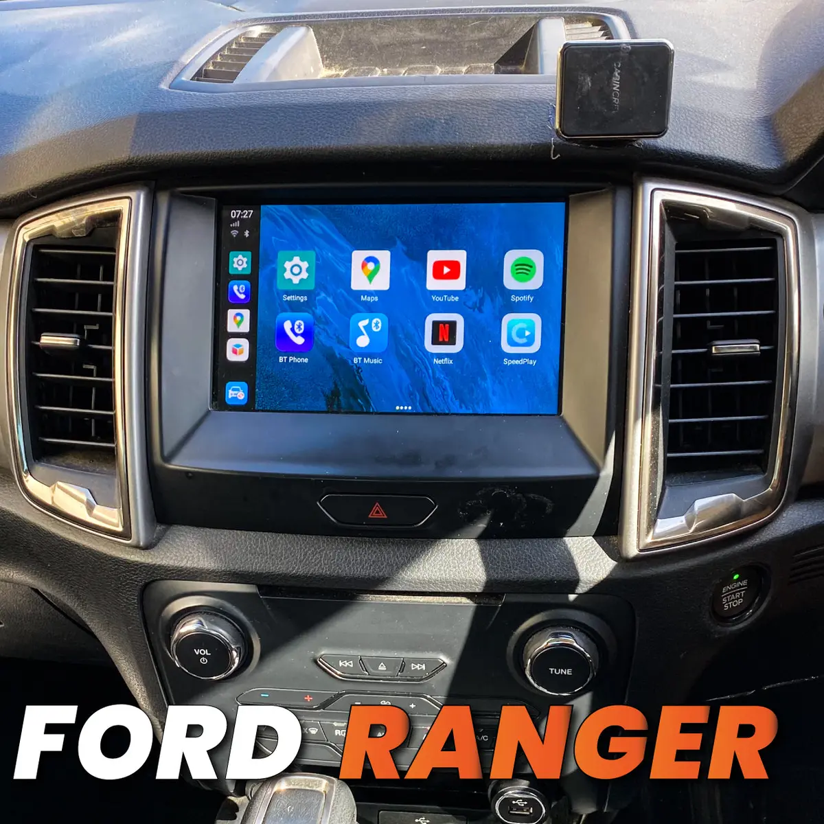 Ec Offroad Interface Module To Suit Ford Ranger - Wired Carplay Into Wireless Carplay & Android Auto 1