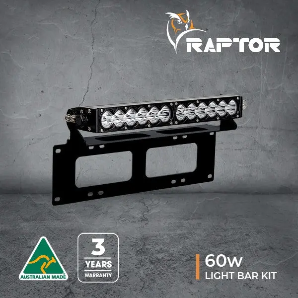 Raptor 60 Led 14.5″ Light Bar Number Plate Kit | Ultra Vision Lighting 1