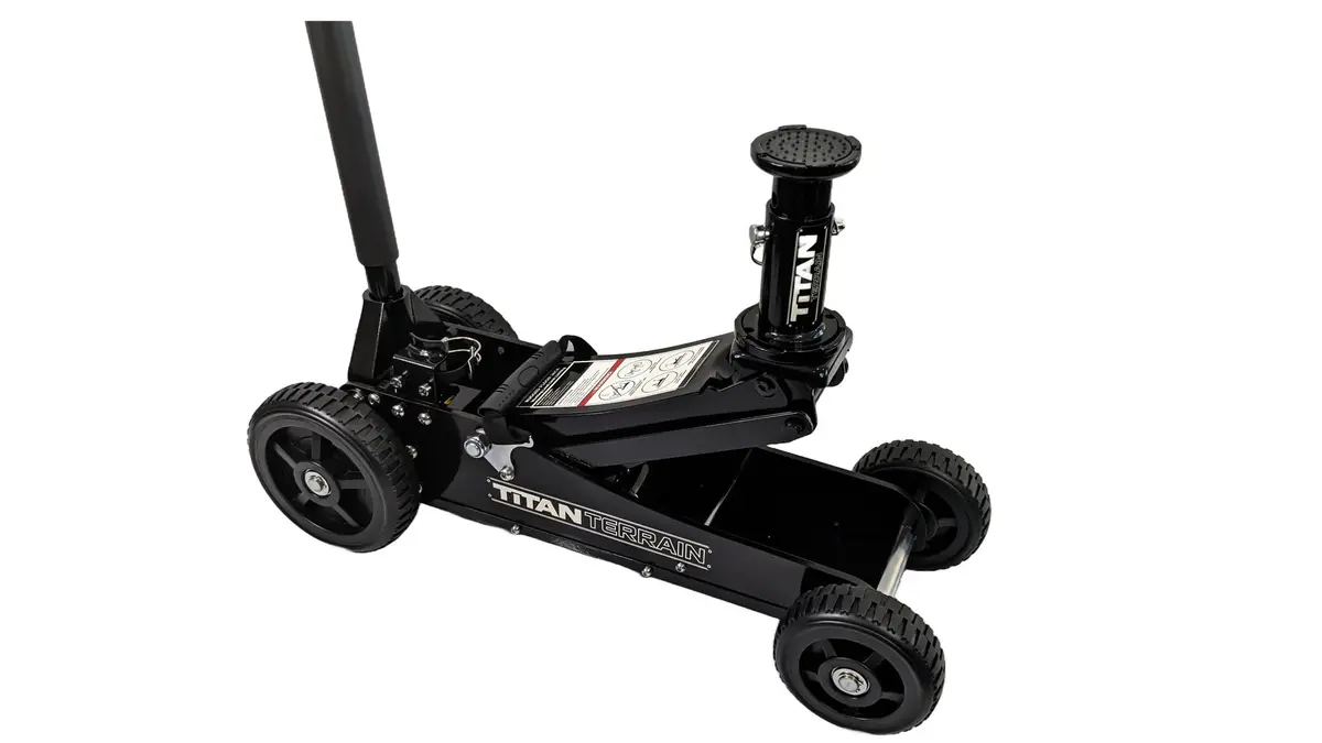 Titan Terrain 2 Tonne Rugged Floor Jack - Hi Lift Hydraulic Trolley Jack 1
