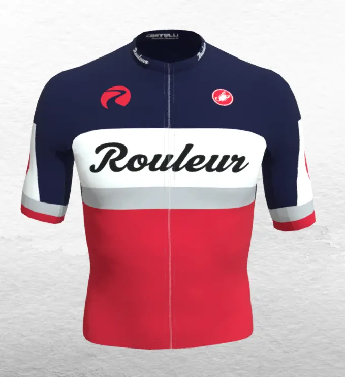 Castelli Custom Rouleur Jersey Aero Race 6.0 Fz Saville Blue 1
