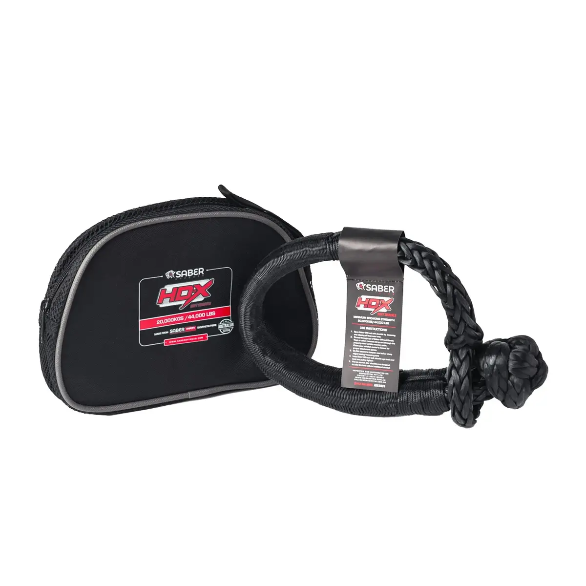 20,000Kg Hdx Soft Shackle With Technora Binding | Saberpro® 1
