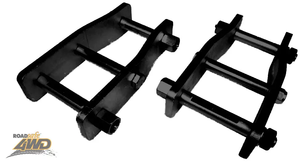 Roadsafe Extended Shackles - Pair (Ranger Pj-Pk/Bt-50 Gen1/Hilux Ifs + Leaf Rear) 1