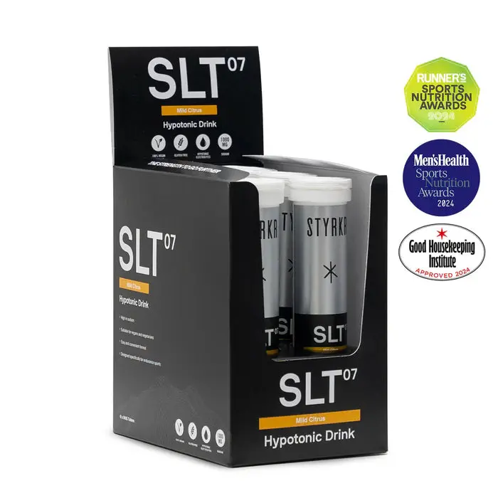 Styrkr Slt07 Hydration Tablets Mild Citrus 1000Mg - Box Of 6 Tubes 1