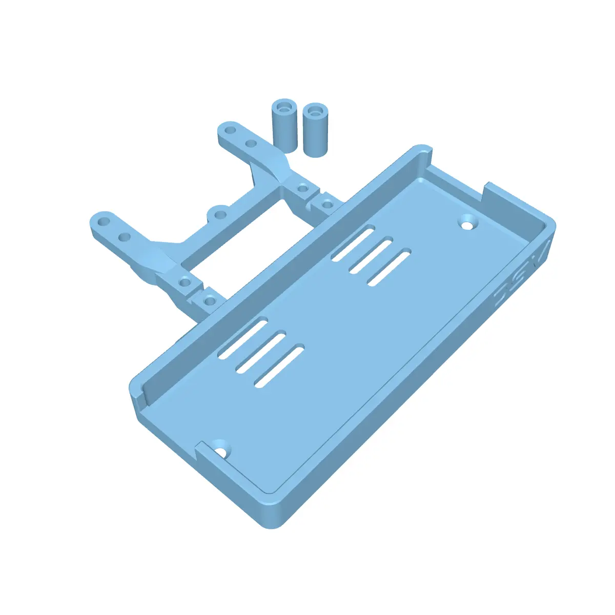 Trail Series Battery Tray (Fits Vanquish® Vs4-10, Phoenix, Fordyce) (Stl File) 1