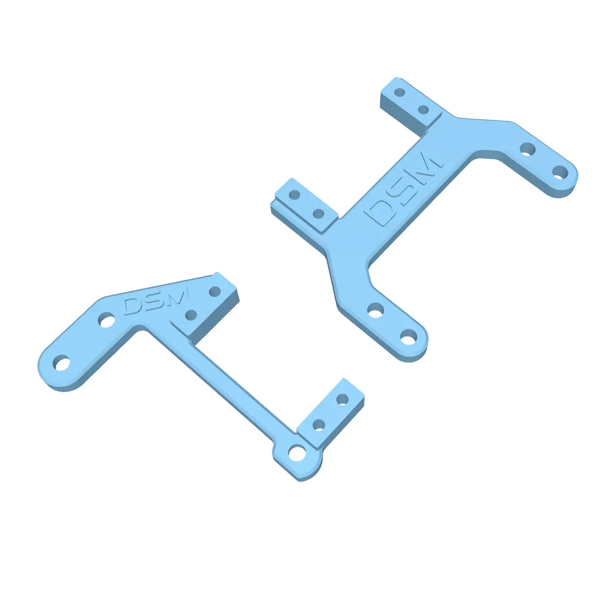 Dig & Od Mounts For Reefs® Raw100 Servos (Fits Vanquish® Vs4-10 W/ Vfd Twin) (Stl File) 1