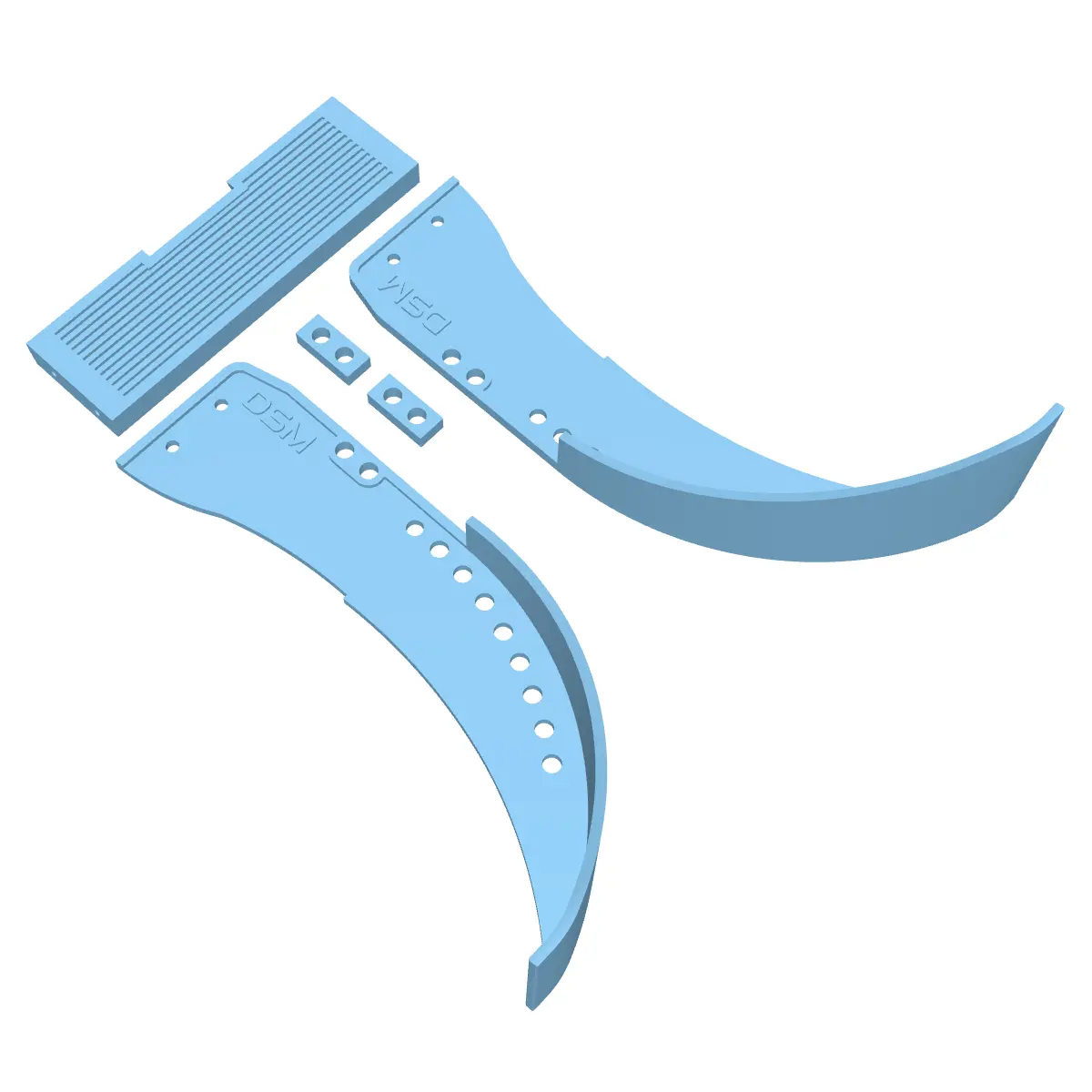 Pro-Line® Comp Wagon Inner Fenders (Fits Axial® Scx10 Pro) (Stl File) 1