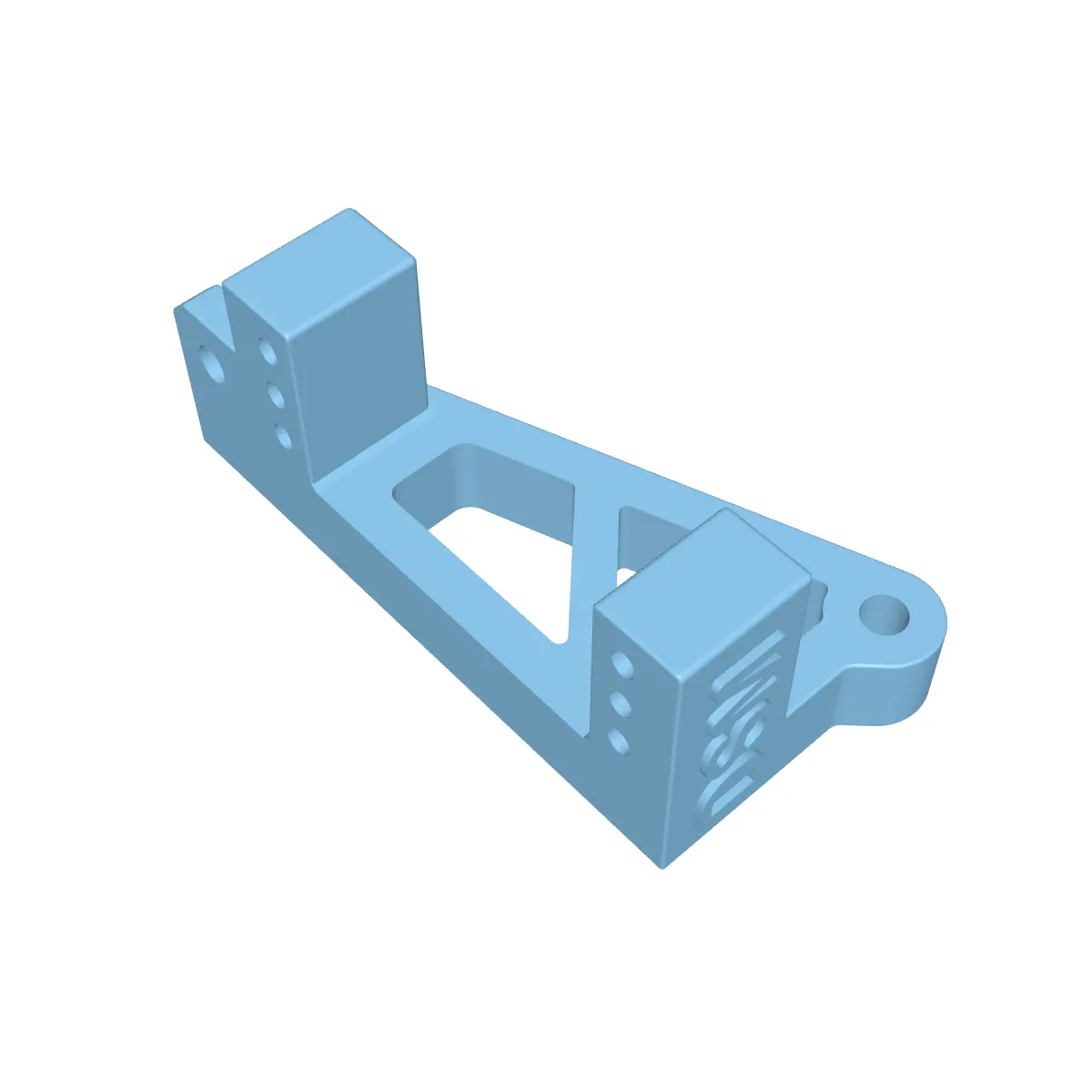Micro Servo Winch Mount (Fits Element Rc® Comp Fox) (Stl File) 1
