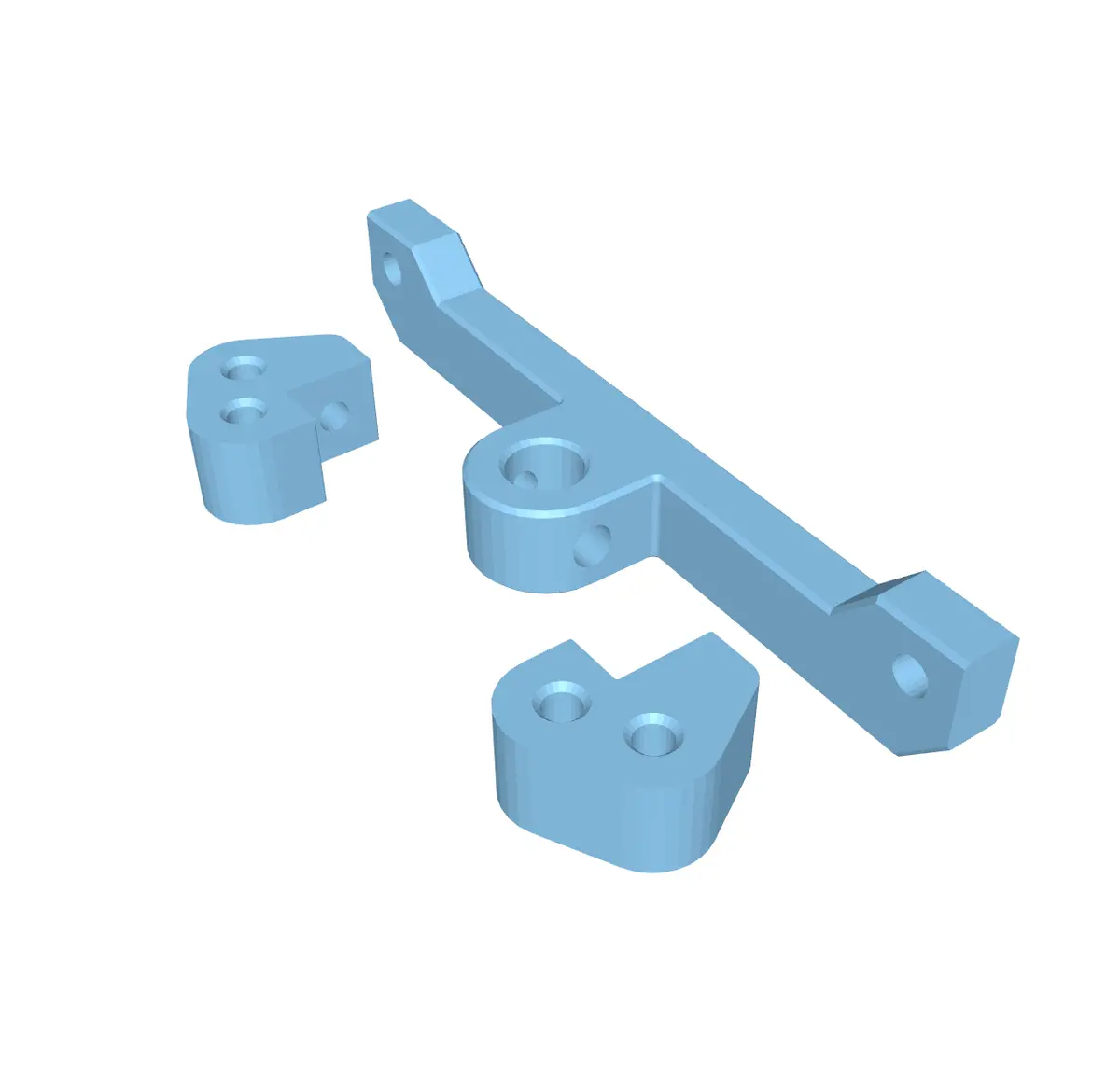Front & Center Body Mount - Fits Axial® Scx10 Pro (Stl File) 1