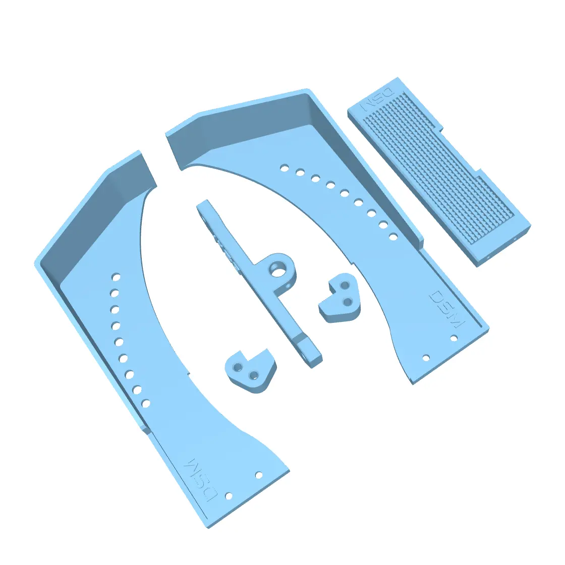 V2 Inner Fenders For Jconcepts® Anvil Body (Fits Axial® Scx10 Pro) (Stl File) 1