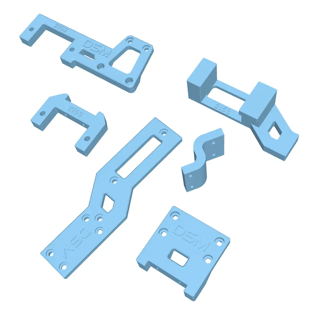 Universal Servo Mounts For Reefs® 55Micro & 2065 Servos (For Vanquish® Vfd Twin Transmission) (Stl File) 1