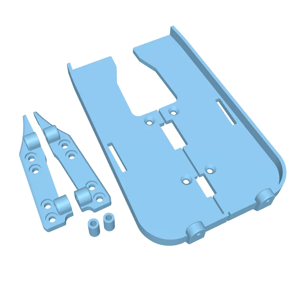 Sliders For Pro-Line® Comp Wagon - Fits Meus® Gold Rush (V1 & V2) (Stl File) 1