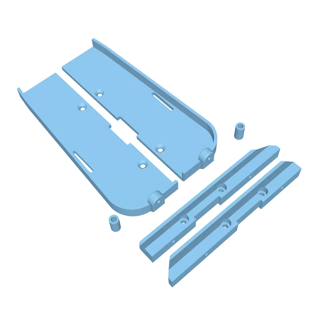 Sliders For Pro-Line® Comp Wagon - Fits Axial® Scx10 Iii (Stl File) 1