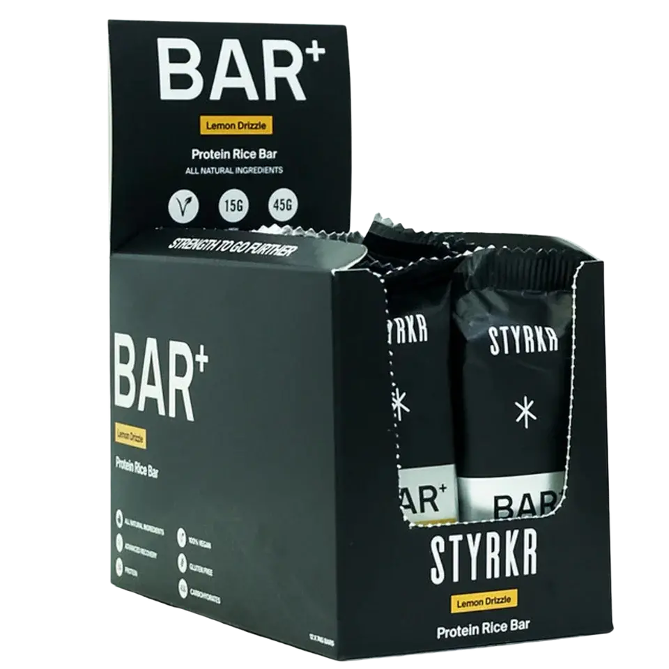 Styrkr Bar+ Lemon Drizzle Recovery Bar - Box Of 12 1