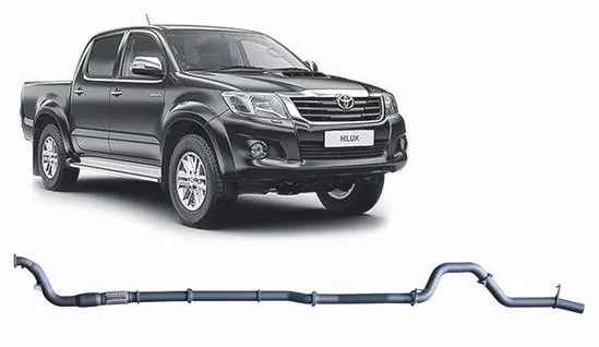 Redback Exhausts Rxd Turbo Back Exhaust System - Catted W/Pipe Only (Hilux 05-15) 1