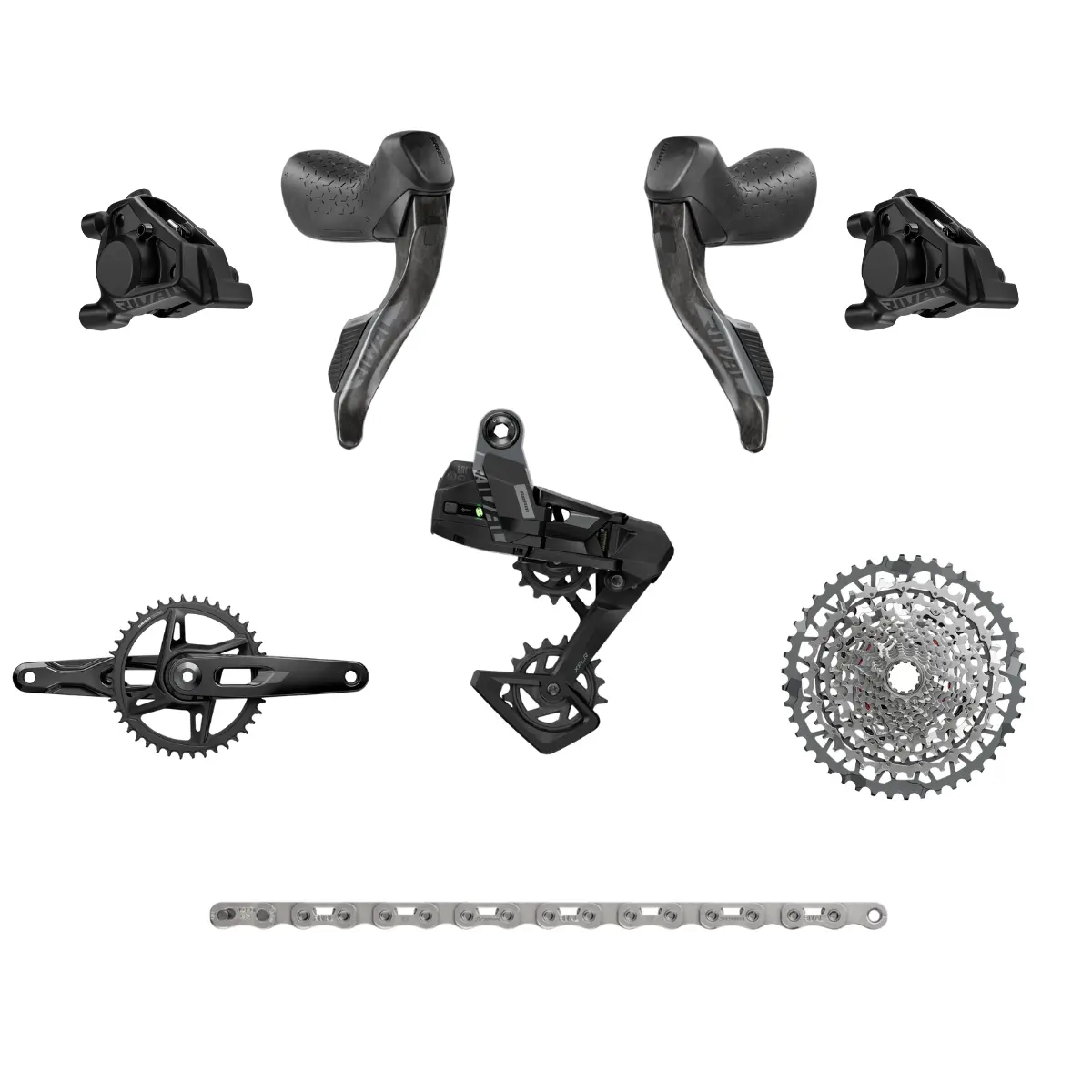 Sram Rival E1 Xplr Etap Axs 13-Speed Electronic Gravel Groupset - 165Mm Crank / 10-46T Cassette 1