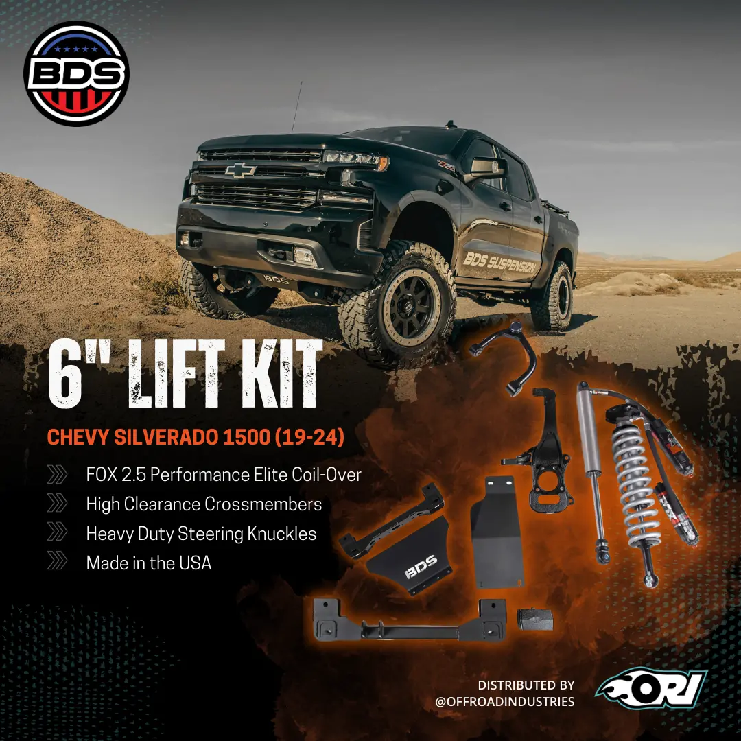 Bds 6 Inch Lift Kit | Fox 2.5 Performance Elite Coil-Over | Chevy Silverado 1500 (19-25) 2