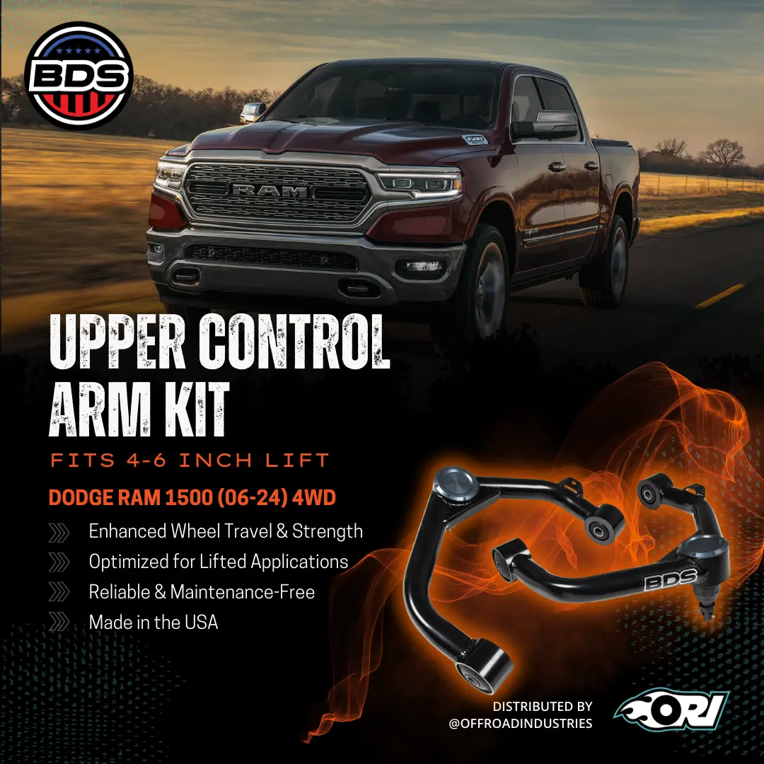 Bds Upper Control Arm Kit | Fits 2-6 Inch Lift | Dodge Ram 1500 (06-24) 4Wd 1