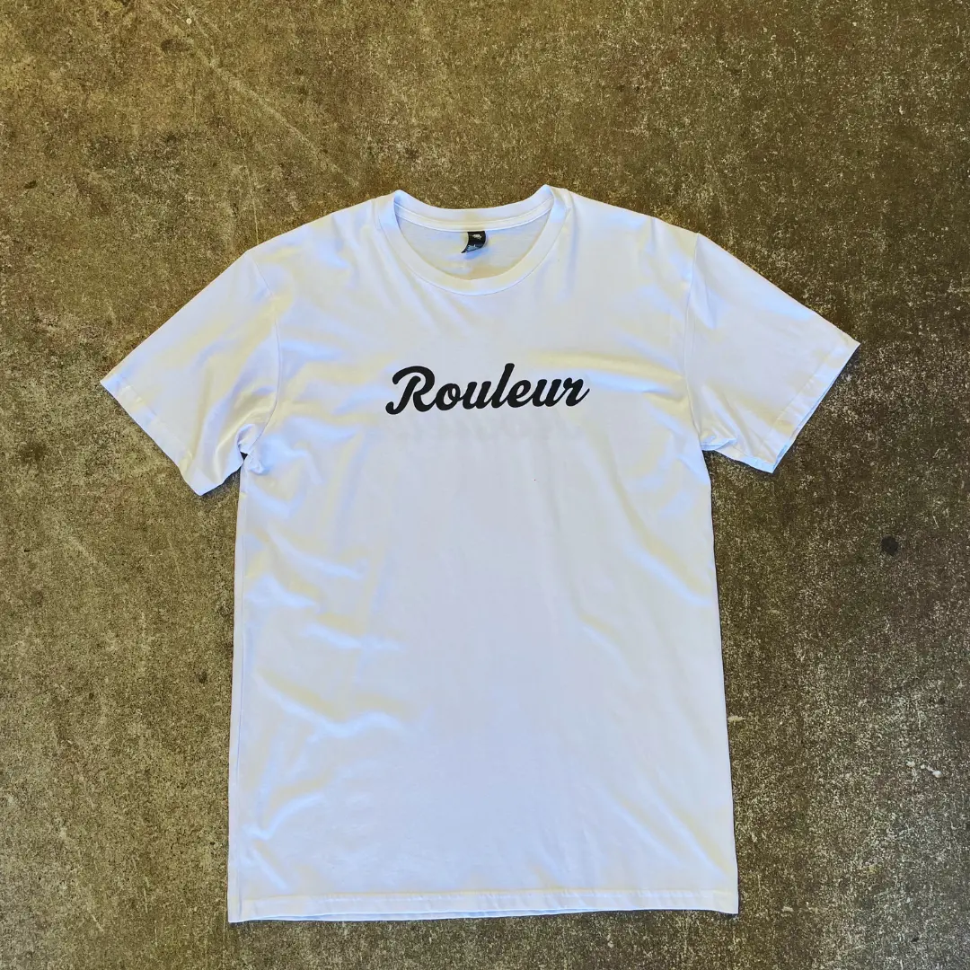 Rouleur Casual Clothing Tee With Logo Ladies White 1