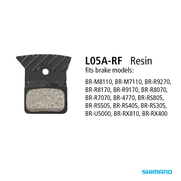 Shimano Brake Pads Disc L05a-Rf W/Fin Resin 1