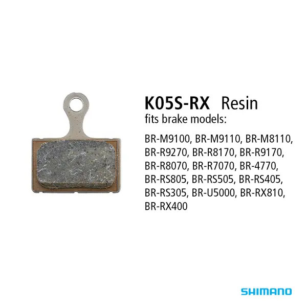Shimano Brake Pads Disc K05s-Rx Resin Road/Disc Br-M9100 1