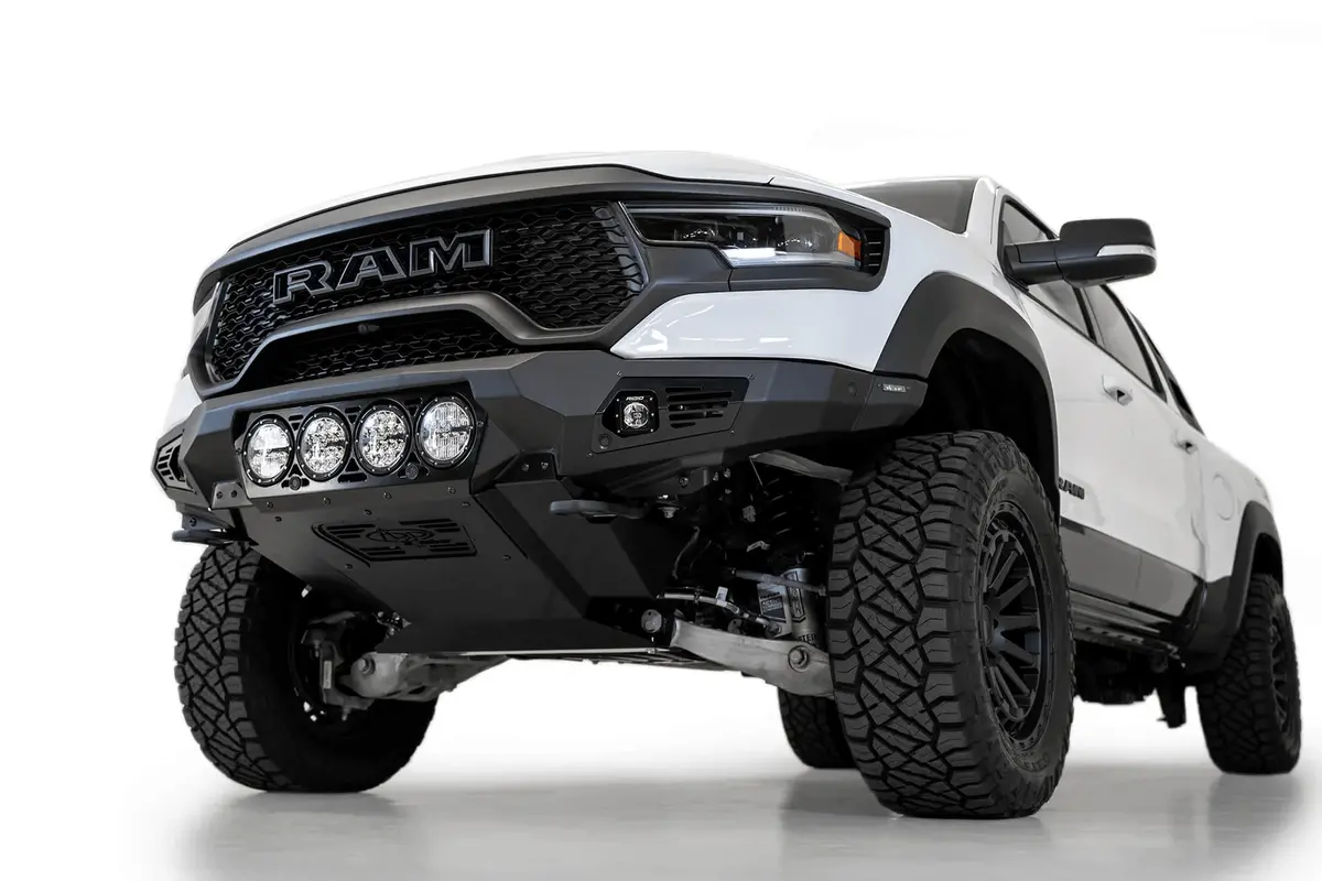 Addictive Desert Designs 2021-2023 Ram 1500 Trx Bomber Front Bumper (Rigid) 1