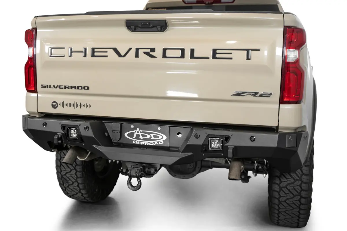 Addictive Desert Designs Stealth Fighter Rear Bar Chevrolet Silverado Zr2 1