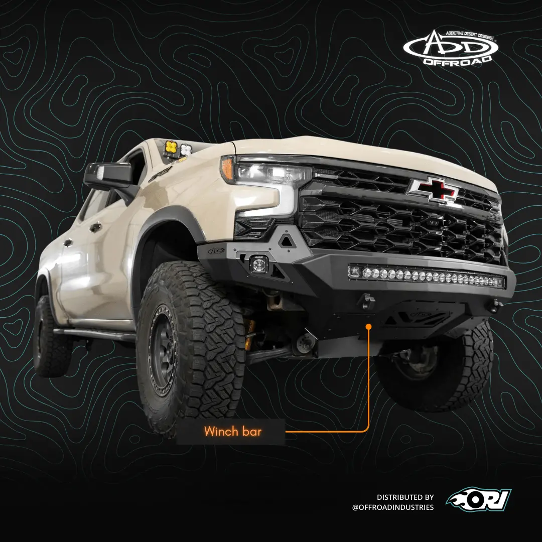 Addoffroad Stealth Fighter Bar Chevy Silverado Zr2 2