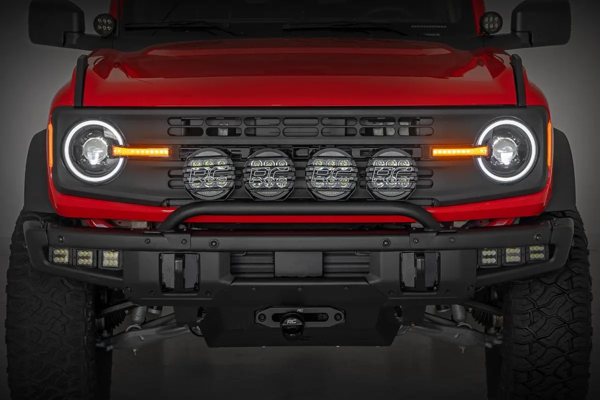 Drl Halo Led Headlights | Dot Approved | Ford Bronco 4Wd (2021-2025) 1