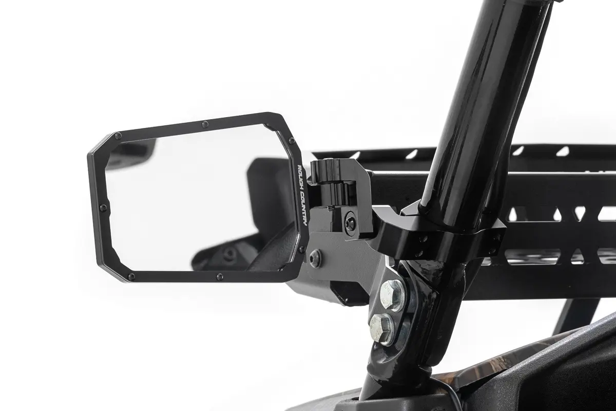 Utv Aluminum Side View Mirrors | Horizontal 2