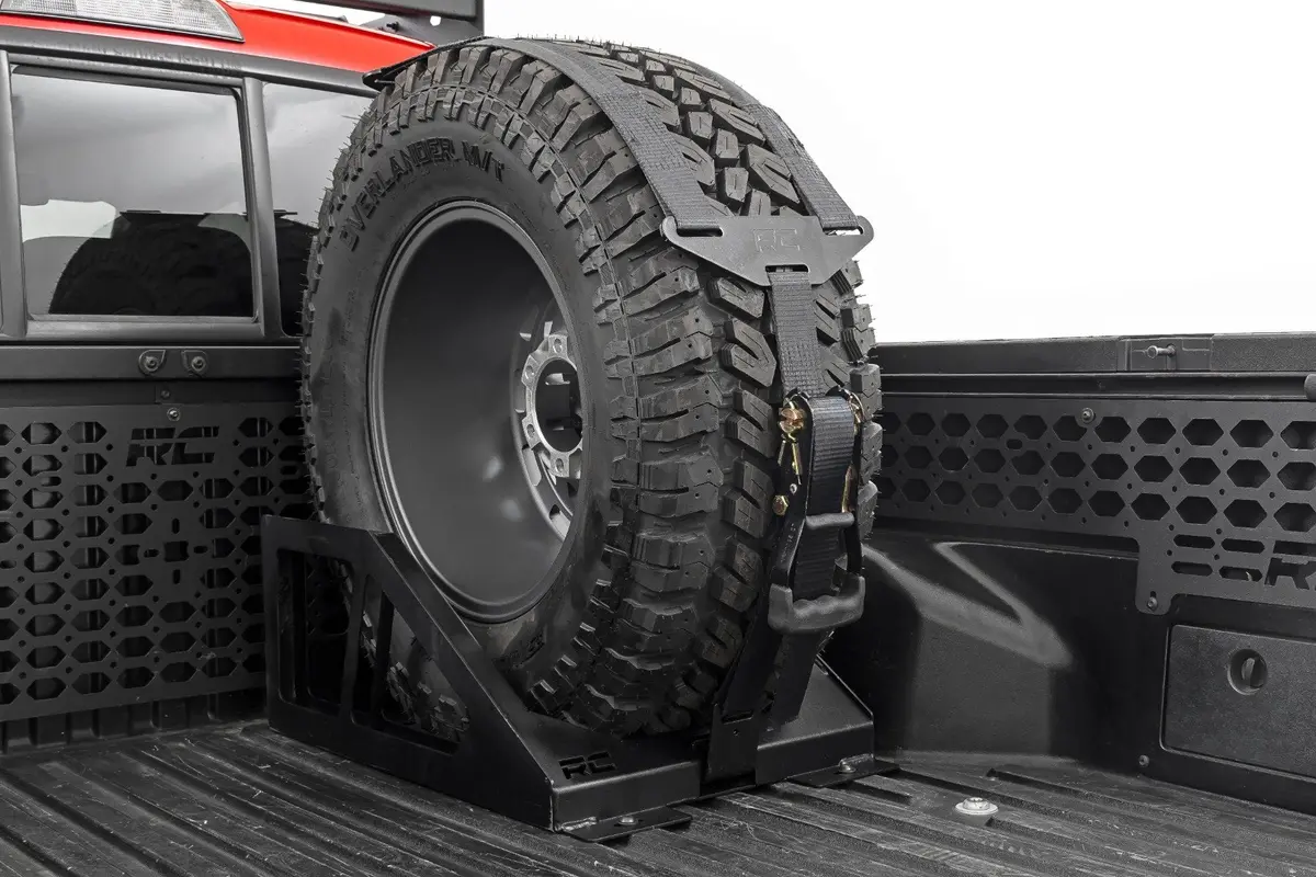 Bed Mount Spare Tire Carrier | Universal | Multiple Makes & Models (Chevy/Dodge/Ford/Gmc/Ram) 1