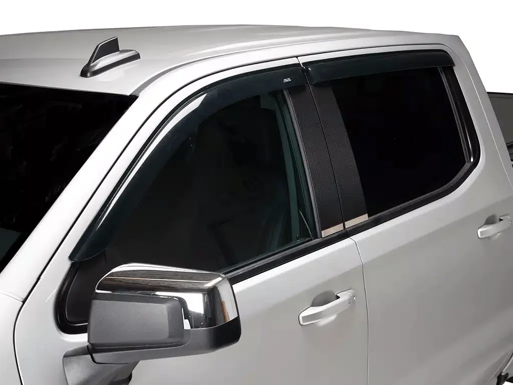 Husky Outside Mount Ventvisor® Window Deflectors Chevy Silverado 2019+ 1500 2020+ 2500 1