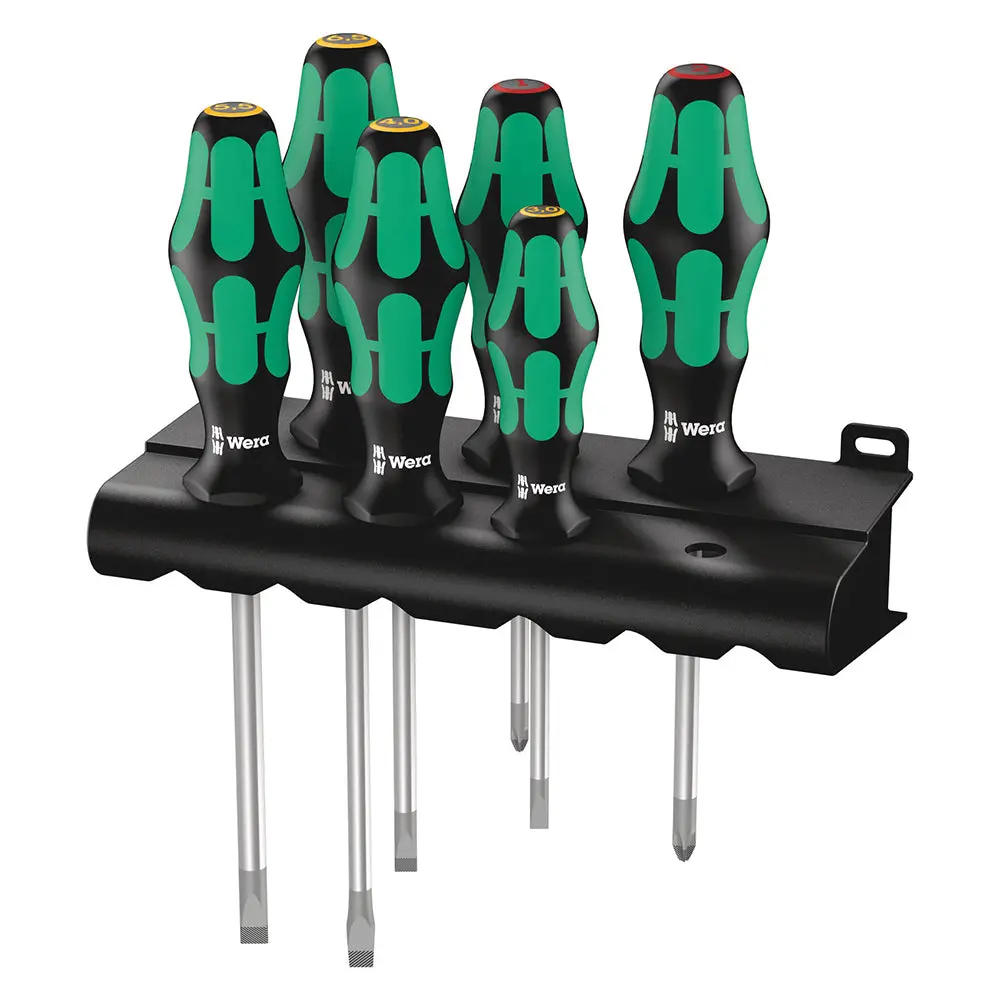 Wera Kraftform Plus Lasertip + Rack & 6 Piece Screwdriver Set 1