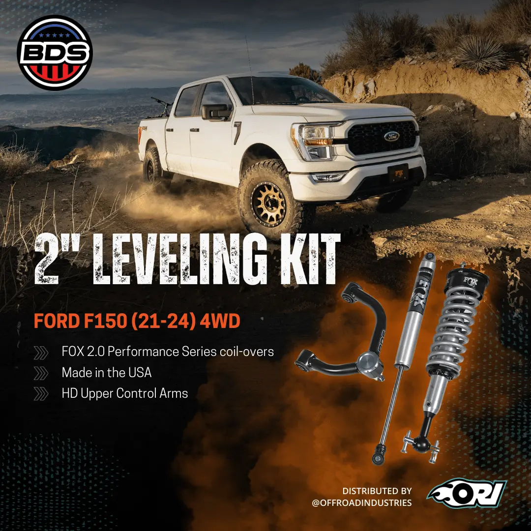 Bds 2 Inch Leveling Kit | Fox 2.0 Coil-Over | Ford F150 (21-26) 4Wd 1