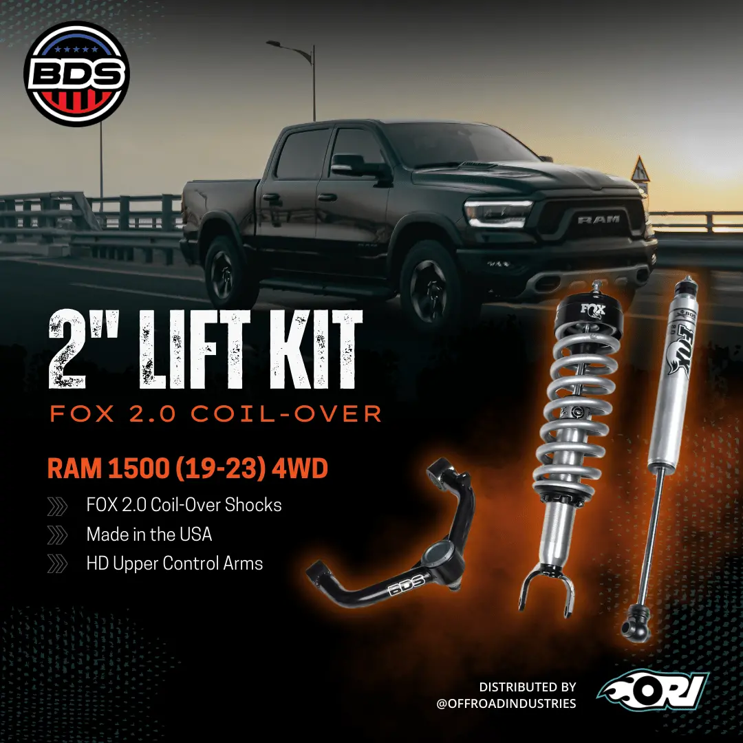 Bds 2 Inch Lift Kit | Fox 2.0 Coil-Over | Ram 1500 (19-24) 4Wd 1