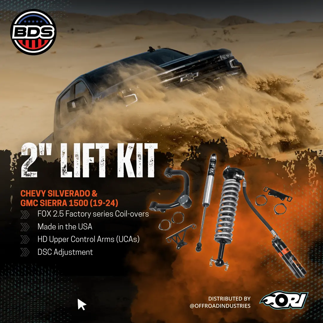Bds 2 Inch Lift Kit | Fox 2.5 Coil-Over | Chevy Silverado Or Gmc 1500 (19-24) 4Wd 1