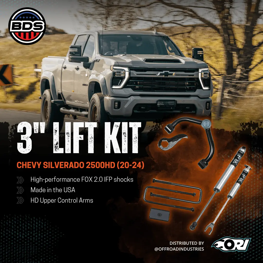 Bds 3 Inch Lift Kit | Chevy Silverado 2500Hd (20-26) Fox 2.0 2