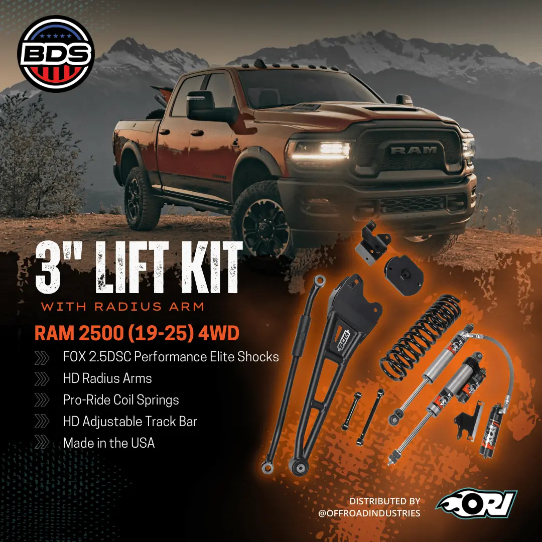 Bds 3 Inch Lift Kit W/ Radius Arm | Ram 2500 (19-26) 4Wd | Diesel 1