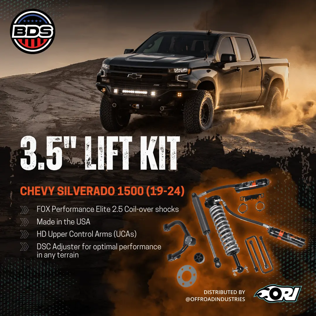Bds 3.5 Inch Lift Kit | Fox Performance Elite Coil-Over | Chevy Silverado 1500 (19-24) 1