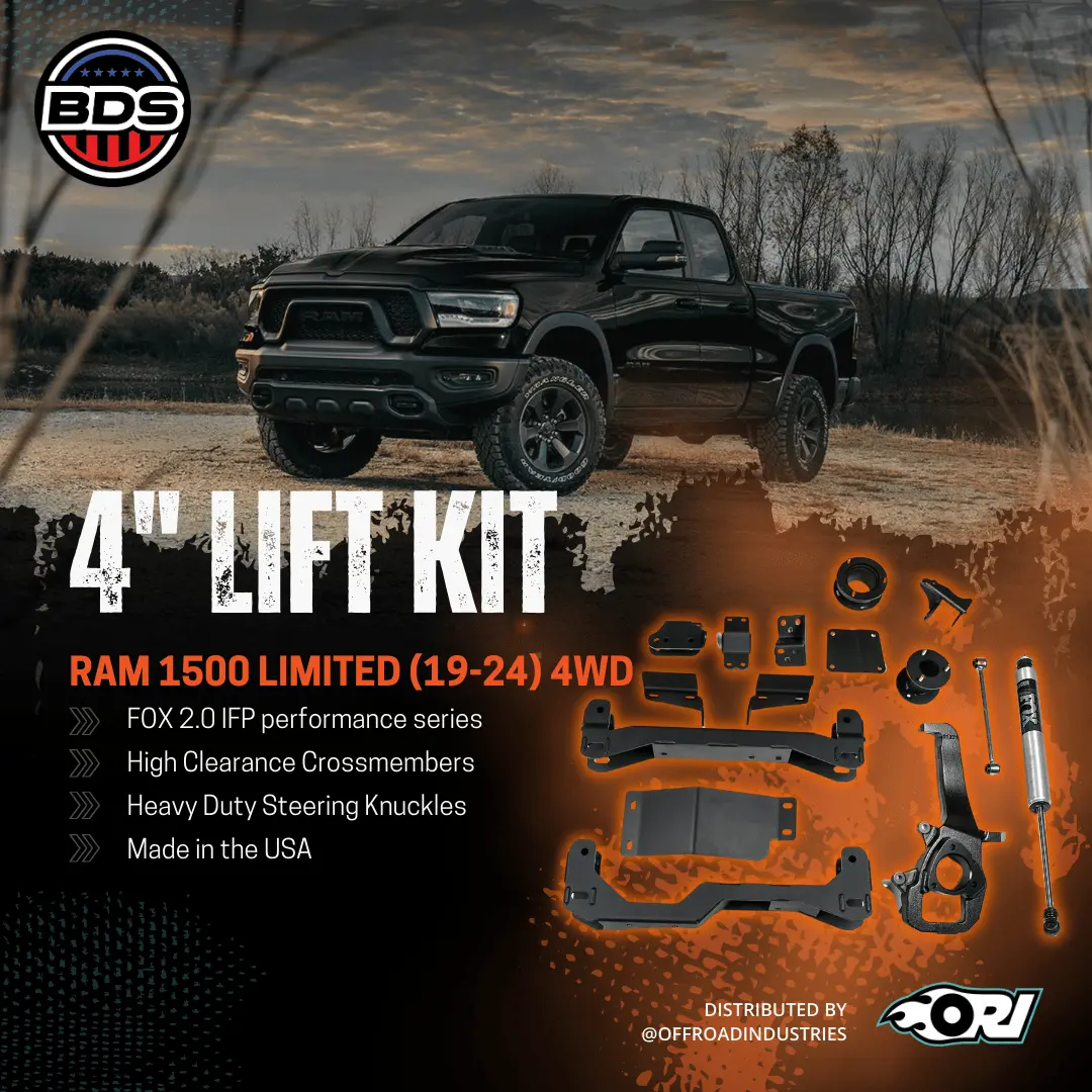 Bds 4 Inch Lift Kit | Ram 1500 Limited (19-24) 4Wd 1