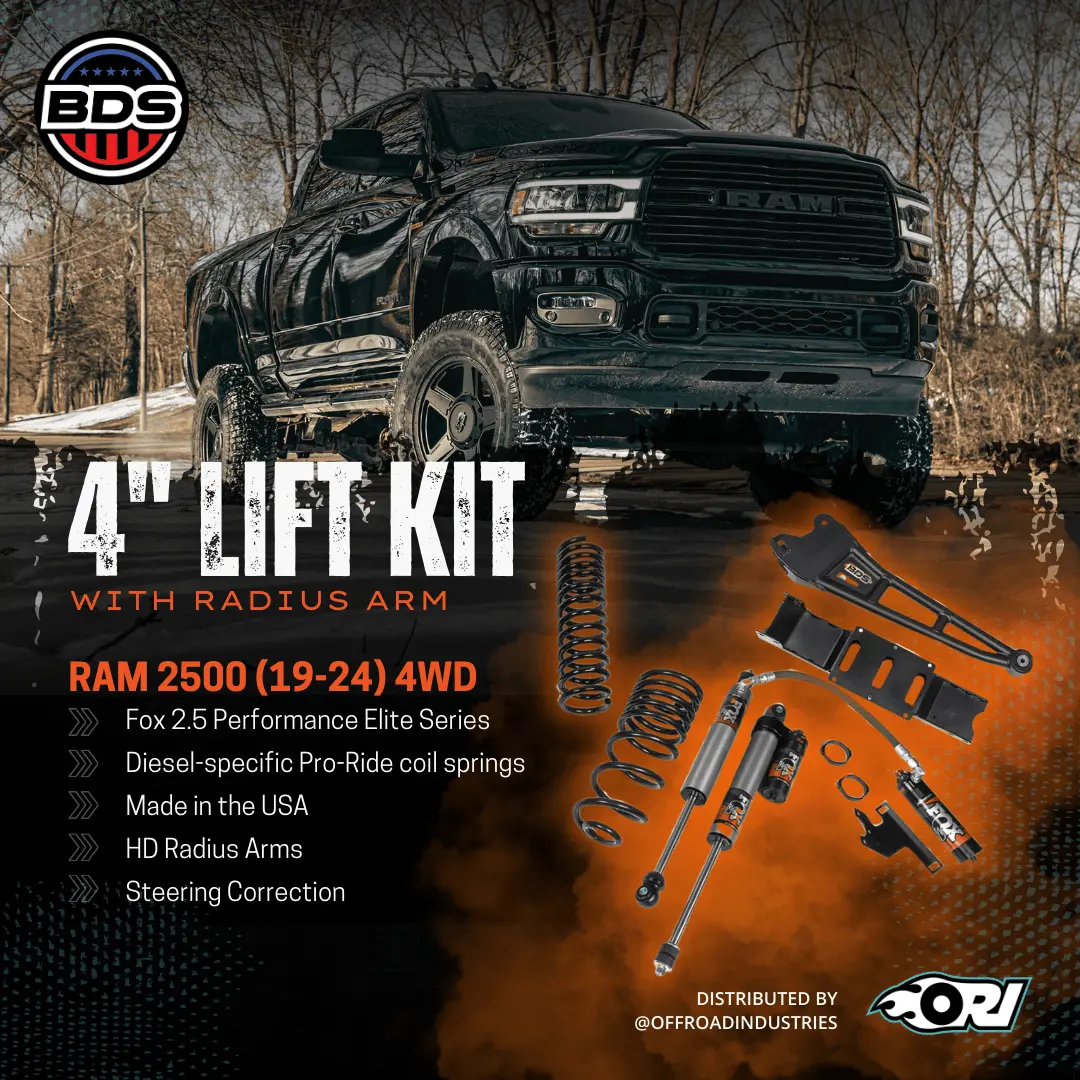 Bds 4 Inch Lift Kit W/ Radius Arm | Ram 2500 (19-24) 4Wd | Diesel 1