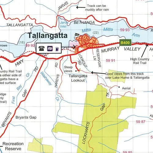 Beechworth - Albury - Wangaratta Adventure Map 2