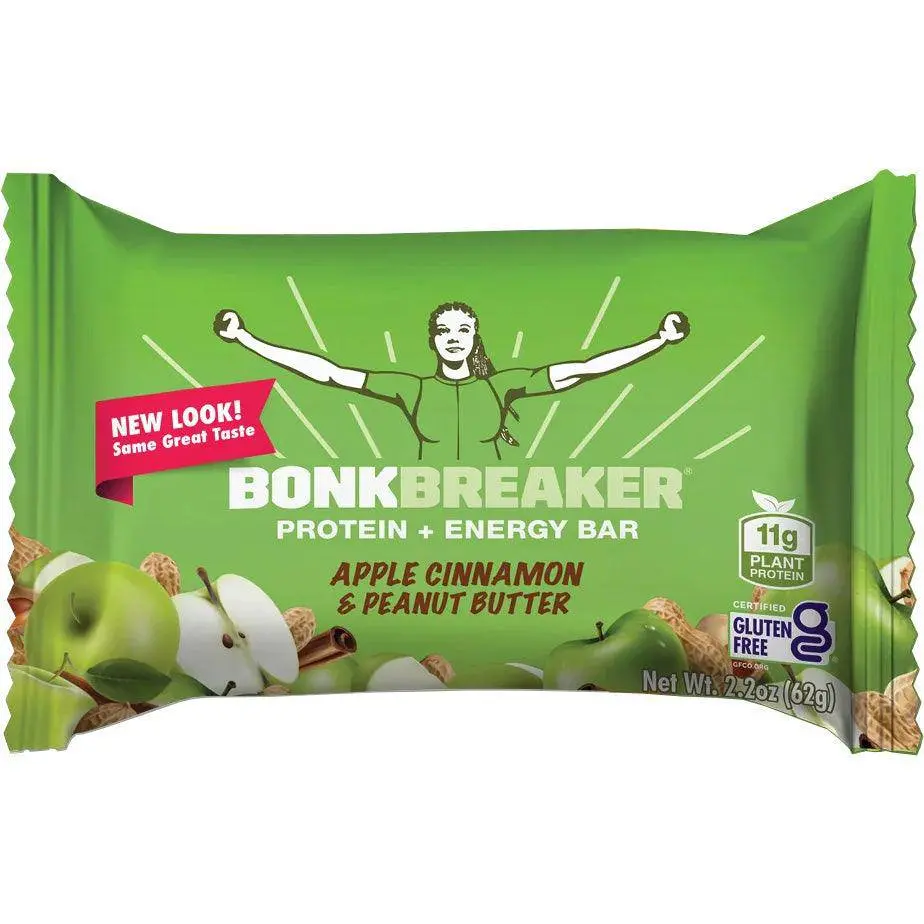 Bonk Breaker Apple Cinnamon & Peanut Butter Protein + Energy Bar - Single 1