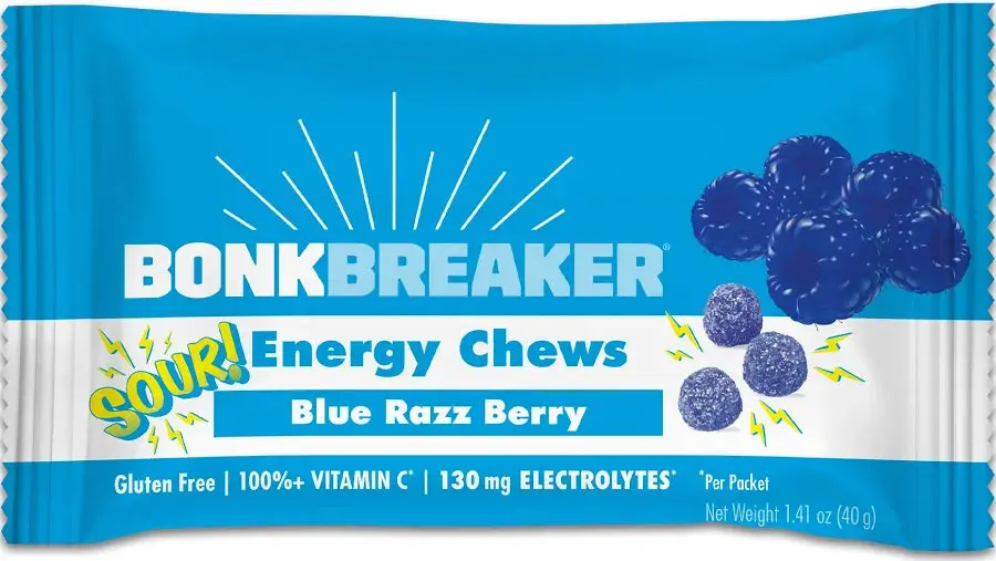 Bonk Breaker Energy Chews Single 50G - Blue Razz Berry 1